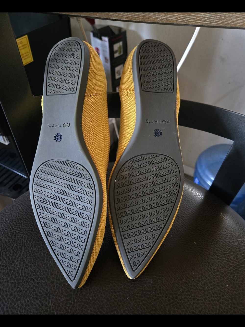 Rothy's Mustard Yellow Pointed-Toe Flats - Picture 5 of 8
